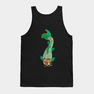 Green and Yellow Koi Fish Tank Top